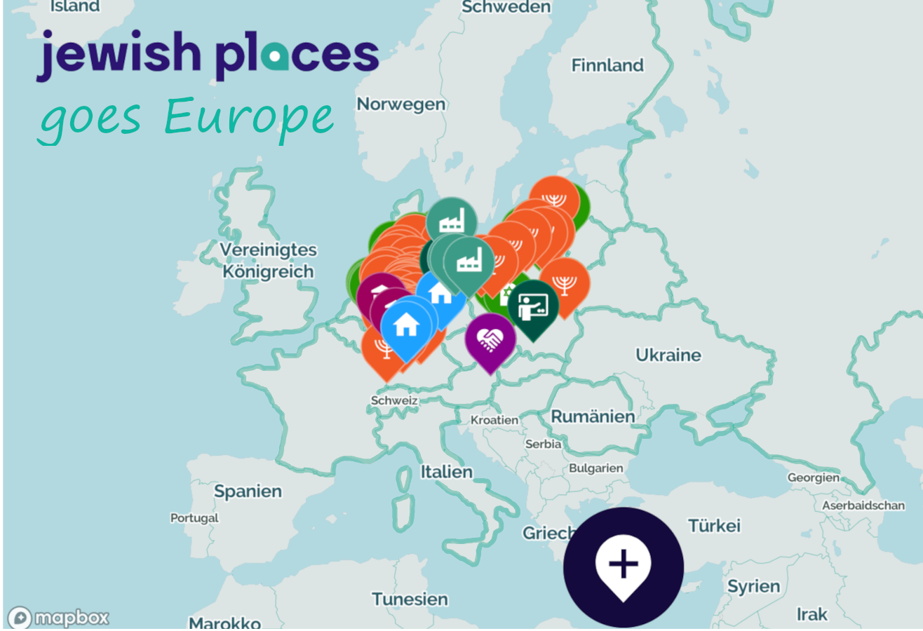 Map section of Jewish Places