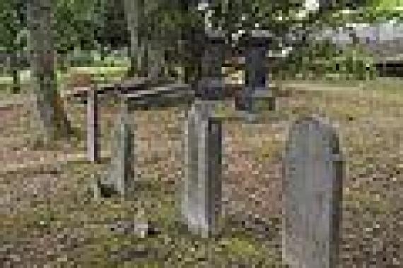 Graves in the cemetery