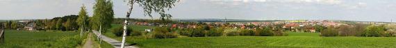 enlarge and show information about the picturePanoramic view from Wolfsberg over Aschersleben