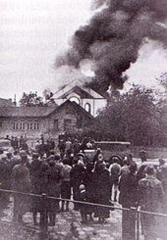 Brand der Synagoge im November 1938 Fire of the synagogue in November 1938