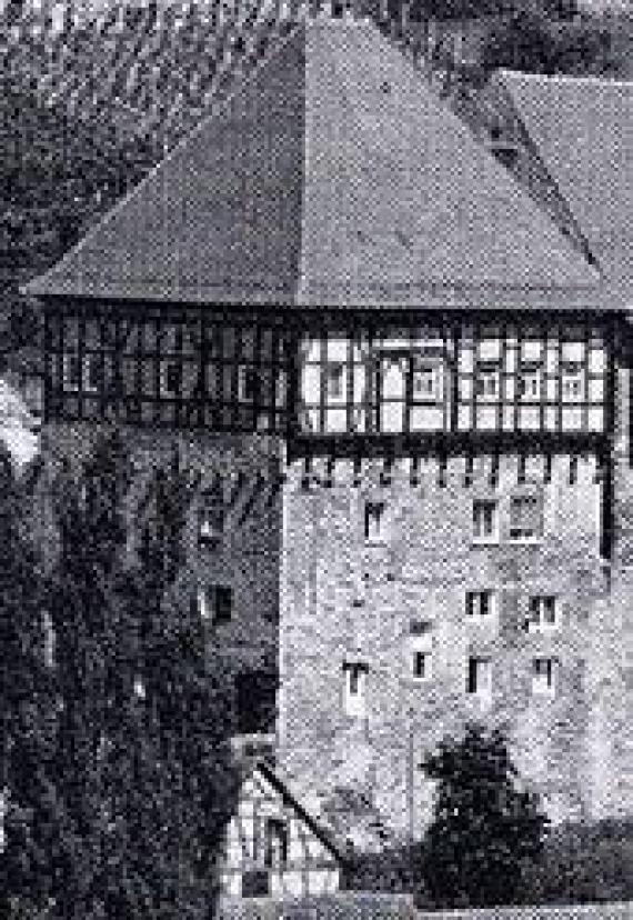 Das Talheimer Judenschloss: Der westliche Teil des Oberen Schlosses, der ab 1778 von Juden bewohnt war.