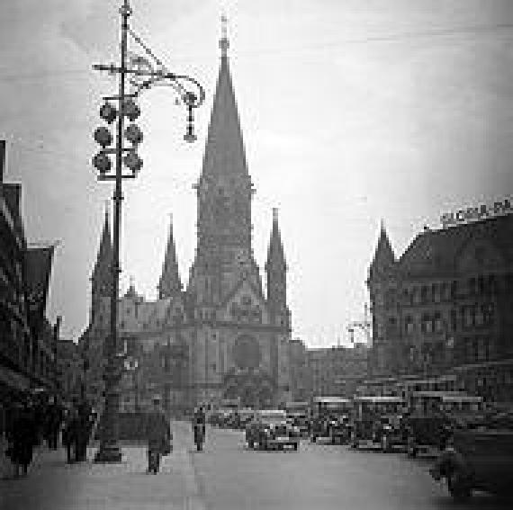 The Kaiser Wilhelm Memorial Church in its pre-war state, 1936