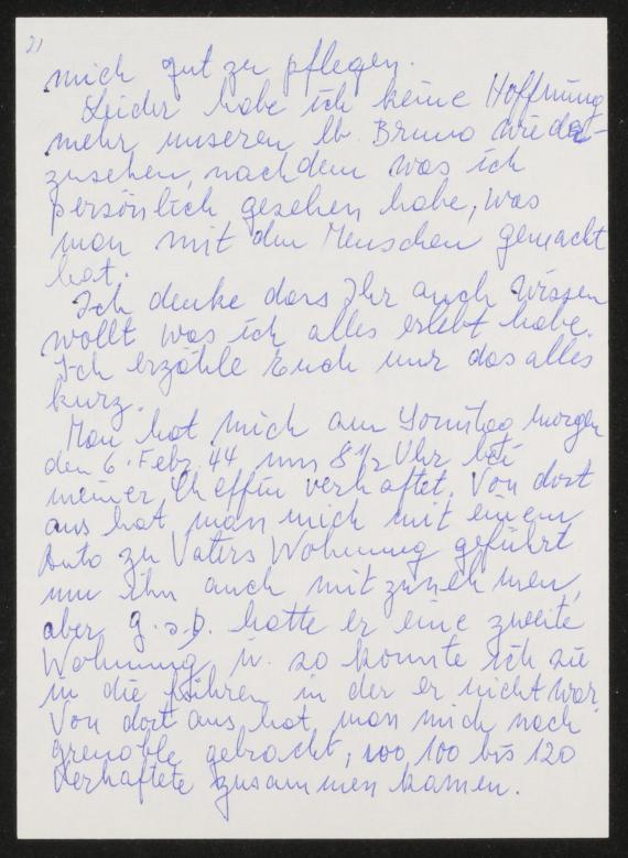 Brief, handschriflich, 9 Blatt