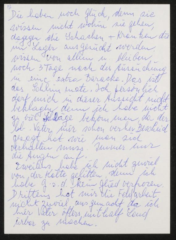 Brief, handschriflich, 9 Blatt