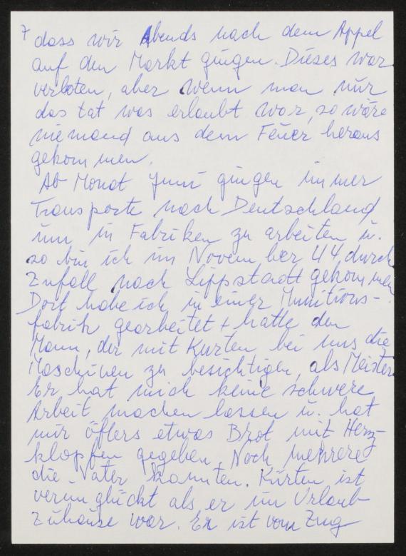 Brief, handschriflich, 9 Blatt