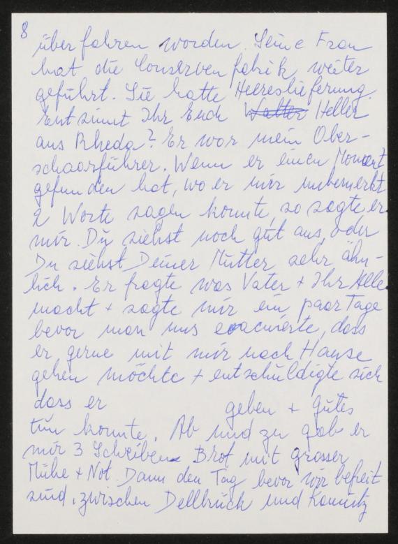 Brief, handschriflich, 9 Blatt