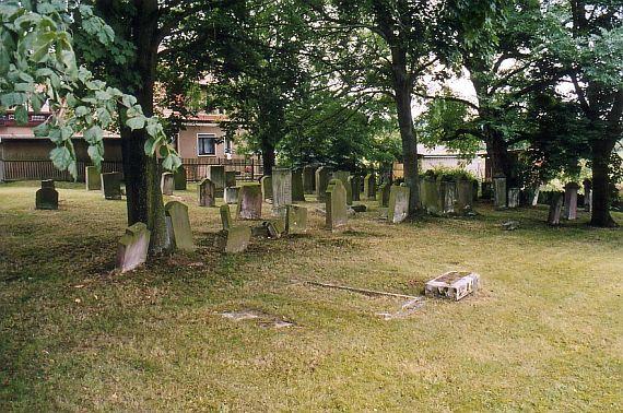 Trees stand between the old graves, which are not further enclosed