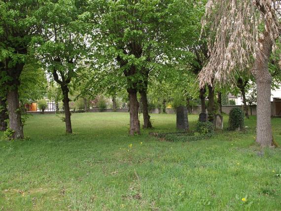 großteils ohne Grabstein (Leerfläche oder Grabsteine abgeräumt)