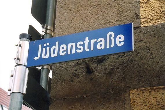 Straßenschild "Jüdenstraße"