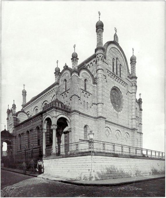 Old building with many arches and domes