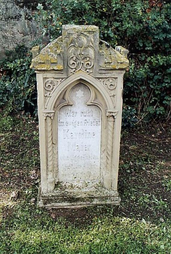 decorated tombstone