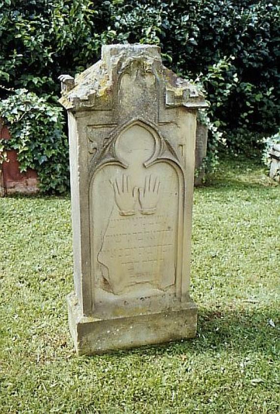 decorated tombstone