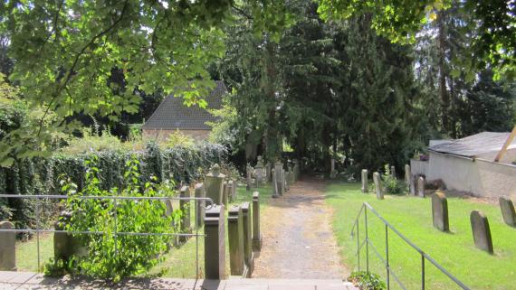 Gravestones in the green