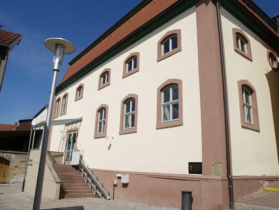 View of the former synagogue building