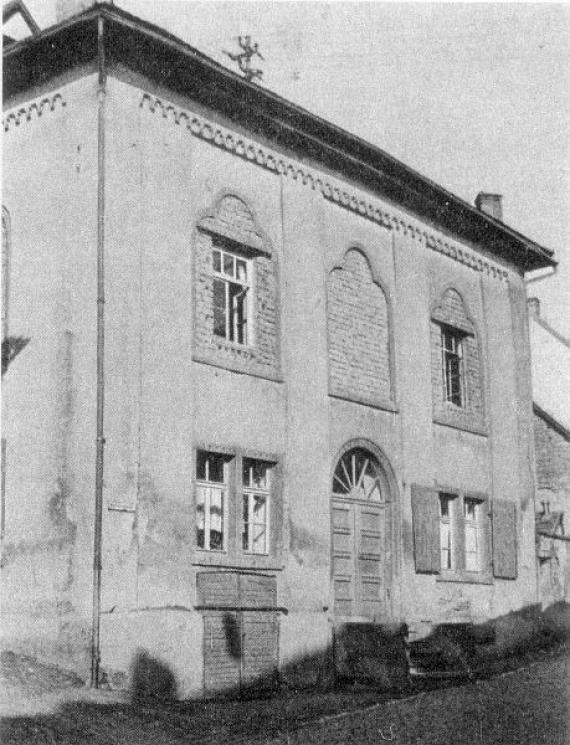 compact building with bricked up windows