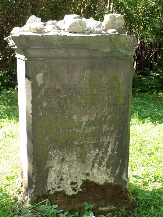 weathered gravestone