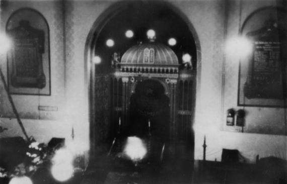 Interior of the synagogue in Oldenburg