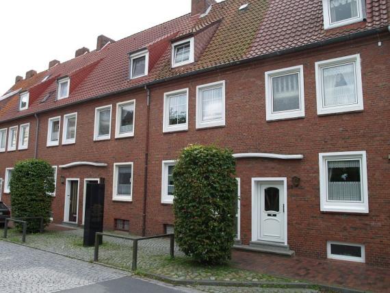 View of a residential house built with red bricks