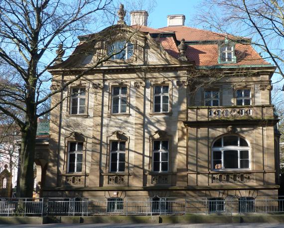 View of the two-storey upper middle-class villa Seligmann