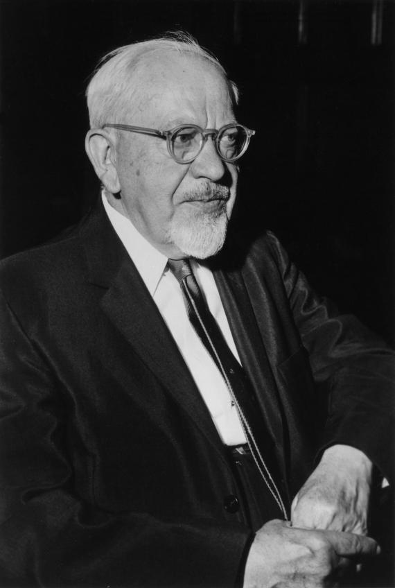 Portrait des Rabbiners Mordecai Kaplan