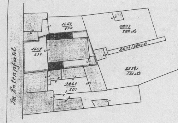 architektonische Skizze des Baus der Synagoge