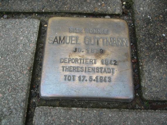 Stolperstein für Samuel Guttmann