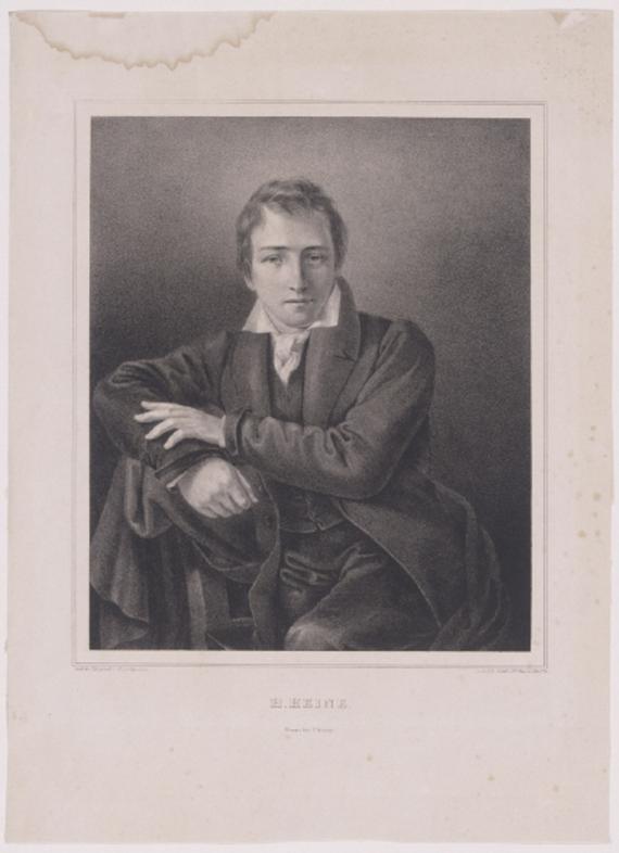 Portrait of the poet Heinrich Heine
