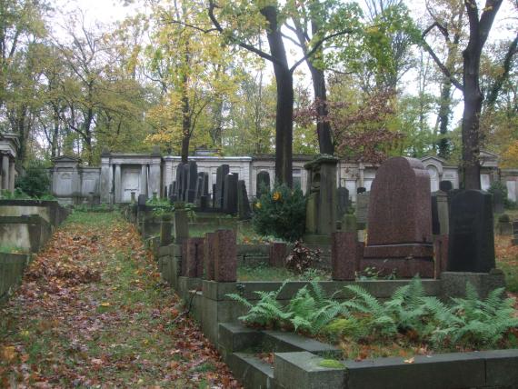 "Honor row" and larger family graves.