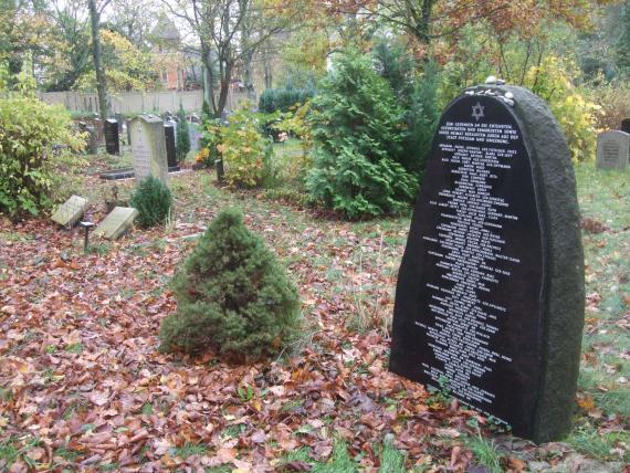 Memorial stone for the victims of the Shoah