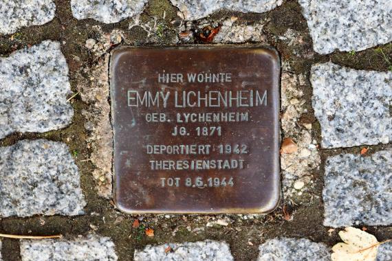 Stumbling block for Emmy Lichenheim