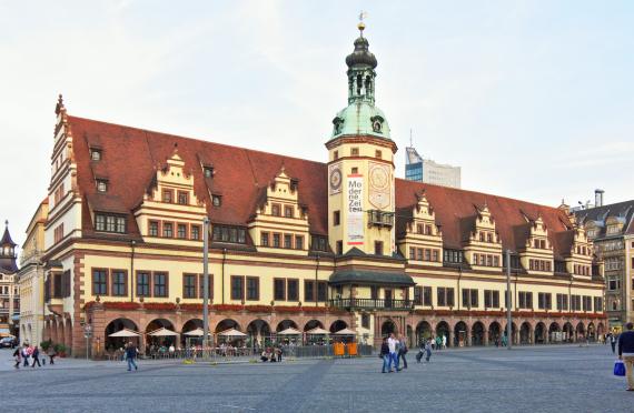 Altes Rathaus, das heute das Stadtgeschichtliche Museum von Leipzig ist