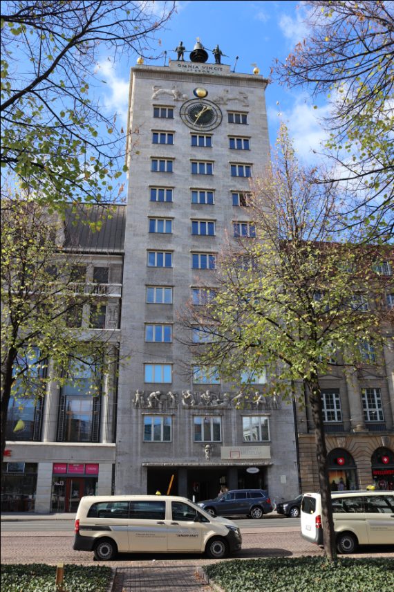 High-rise building with twelve floors