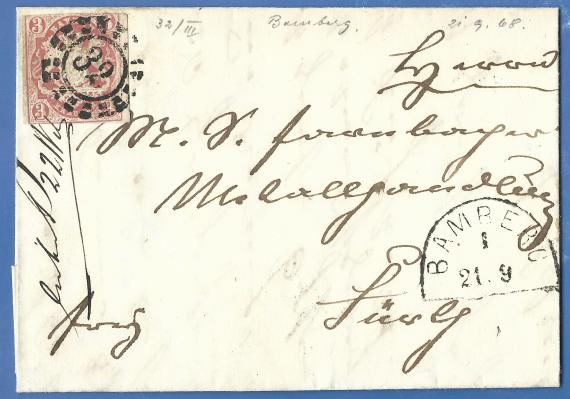 Letter to Mr. M. S. Farnbacher, sent on September 21, 1868