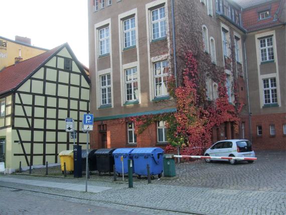 Ehemaliger Standort der Eberswalder Fachwerksynagoge