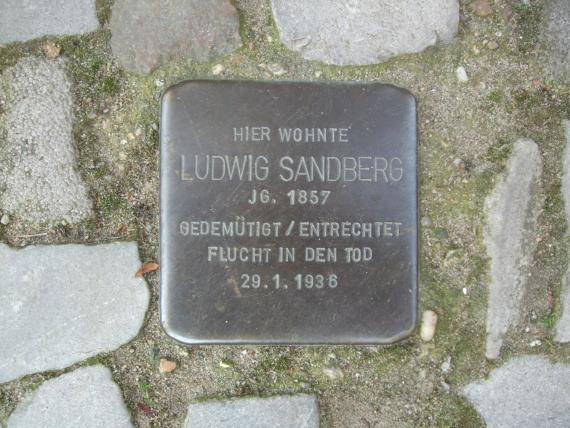 Stolperstein für Ludwig Sandberg