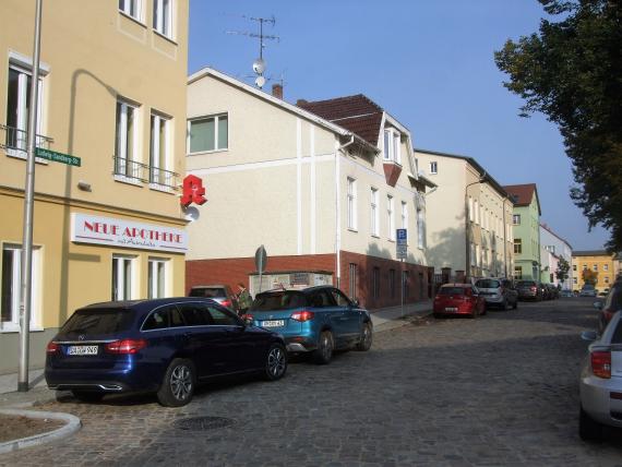 Die Ludwig-Sandberg-Straße (ehemals Augustastraße)