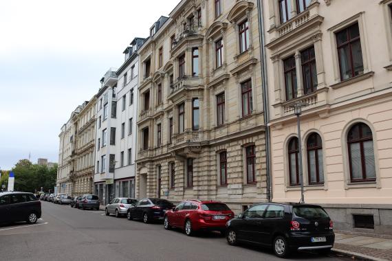 Blick in die Jacobstraße, Richtung Süden