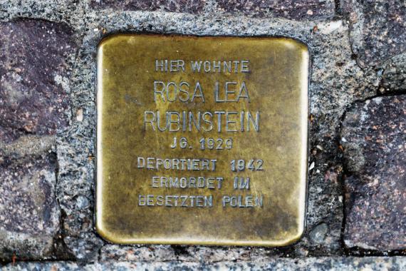 Stumbling block for Rosa Lea Rubinstein