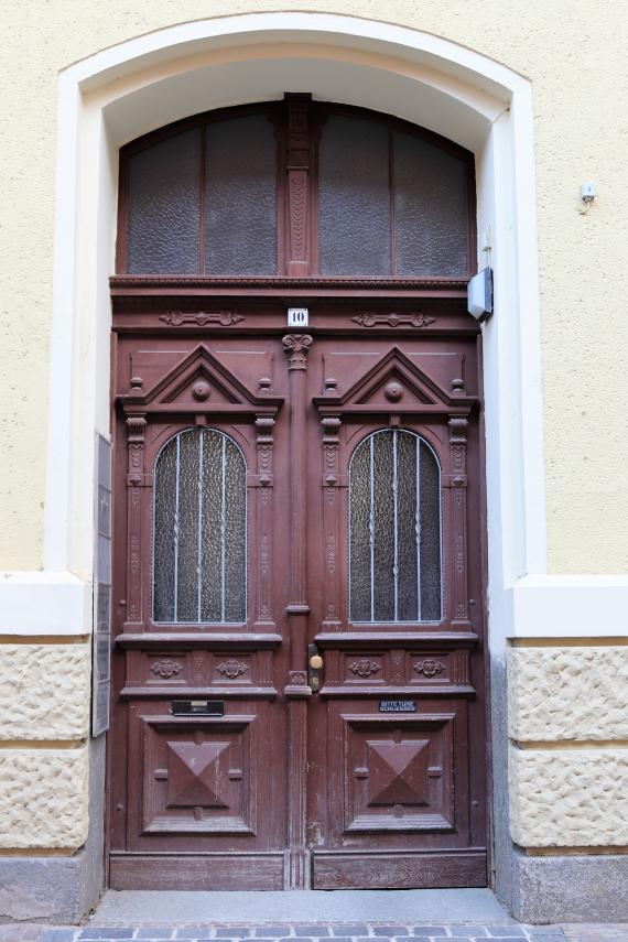 Eingang zum Haus der Israelitischen Religionsgemeinde zu Leipzig