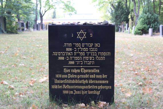 Gravesite of desecrated Torah scrolls