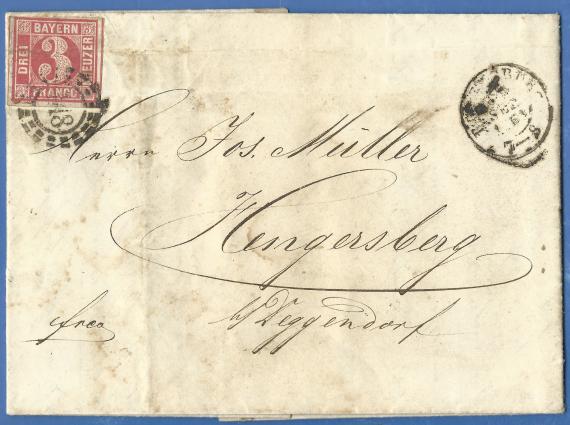 Letter-bill from J. Gg. Niedermayer, - sent on 26 Septeber 1864