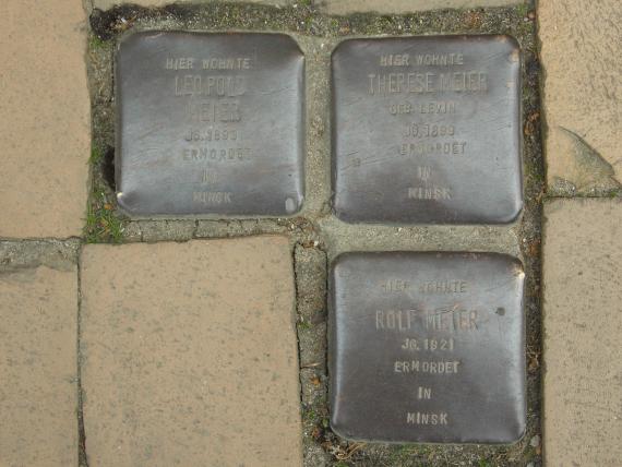 Stolpersteine der Familie Meier