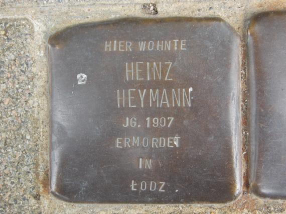 Stolperstein für Heinz Heymann