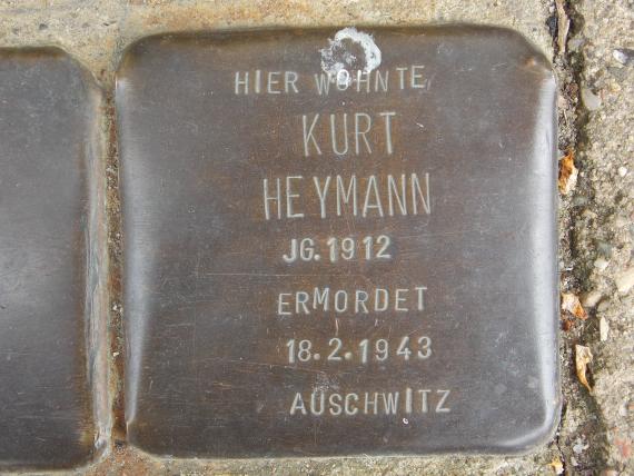 Stolperstein für Kurt Heymann