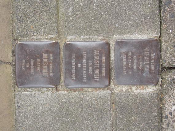 Stolpersteine der Familie Wolff