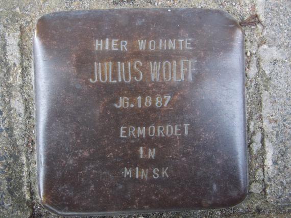 Stolperstein für Julius Wolff