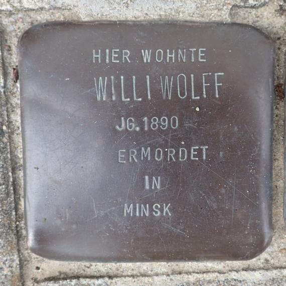 Stumbling block for Willi Wolff