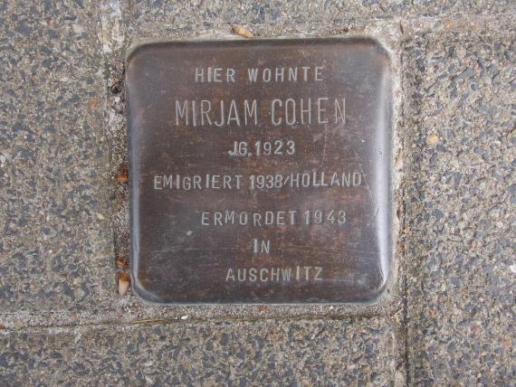 Stolperstein für Mirjam Cohen