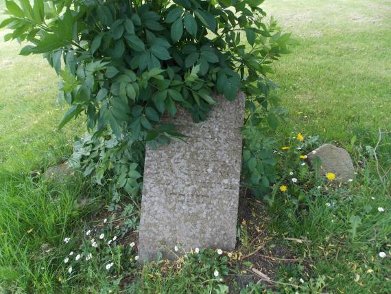 A tombstone found in 1961