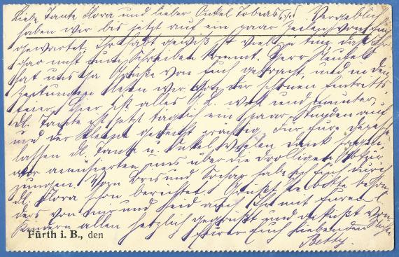 Postkarte - Menki Zimmer Geschäftspostkarte Menki Zimmer, Spielwaren - Export mit privatem Text, - versandt am 30. August 1912 - Kartenrückseite